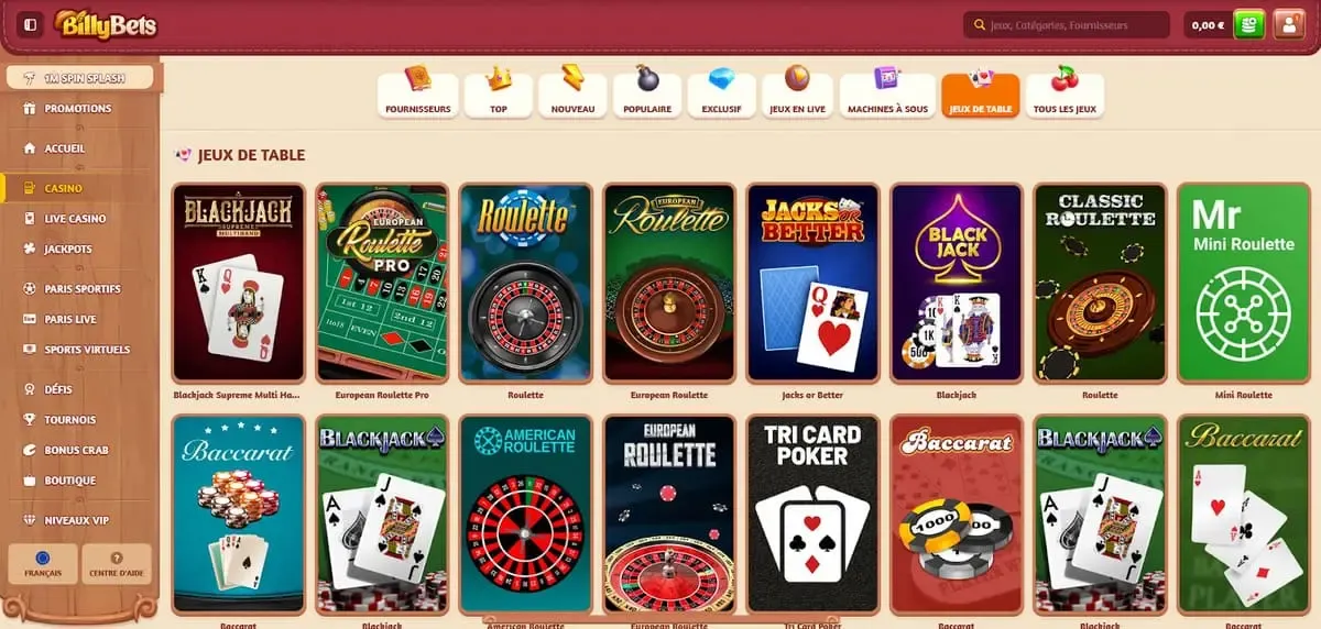 BillyBets casino